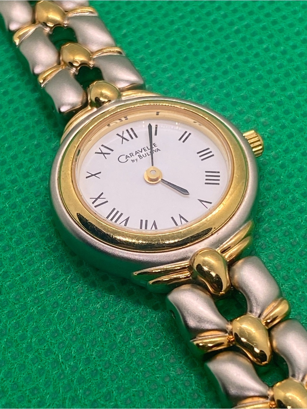 Caravelle by Bulova Two-Tone Gold & Silver ladies Quartz Watch